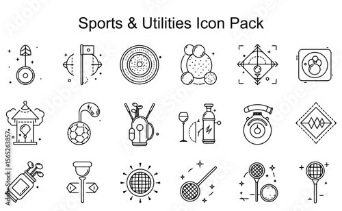 Sports & Utilities Line Icons