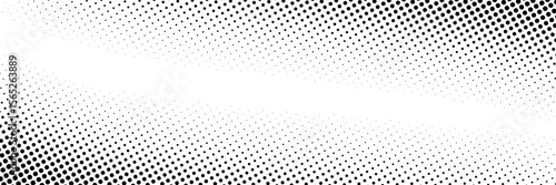 Halftone Dot Pattern Gradient on White Background