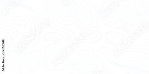 Abstract blue smooth wave on a white background. Dynamic sound wave. Design element. Vector illustration. 