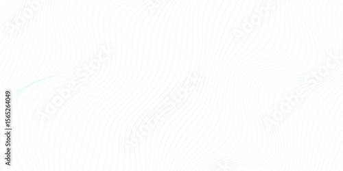 Abstract blue smooth wave on a white background. Dynamic sound wave. Design element. Vector illustration. 