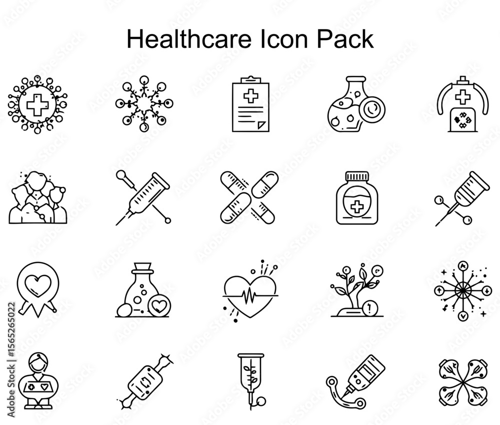 Naklejka premium Healthcare Icon Pack