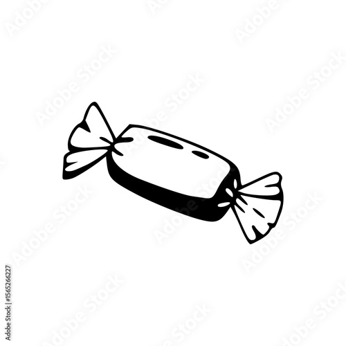 wrapped candy sweet treat vector clipart