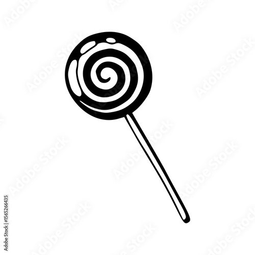 swirl lollipop sweet candy vector clipart