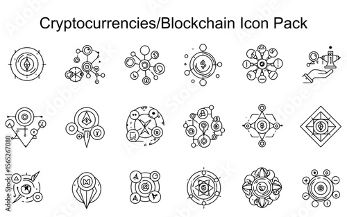 Cryptocurrency/Blockchain Icons