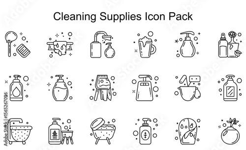 Cleaning Supplies Icon Pack