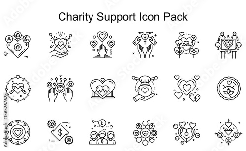 Charity Support Icon Pack