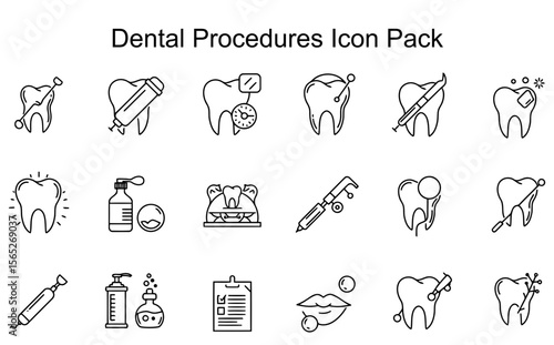 Dental Procedures Icon Pack