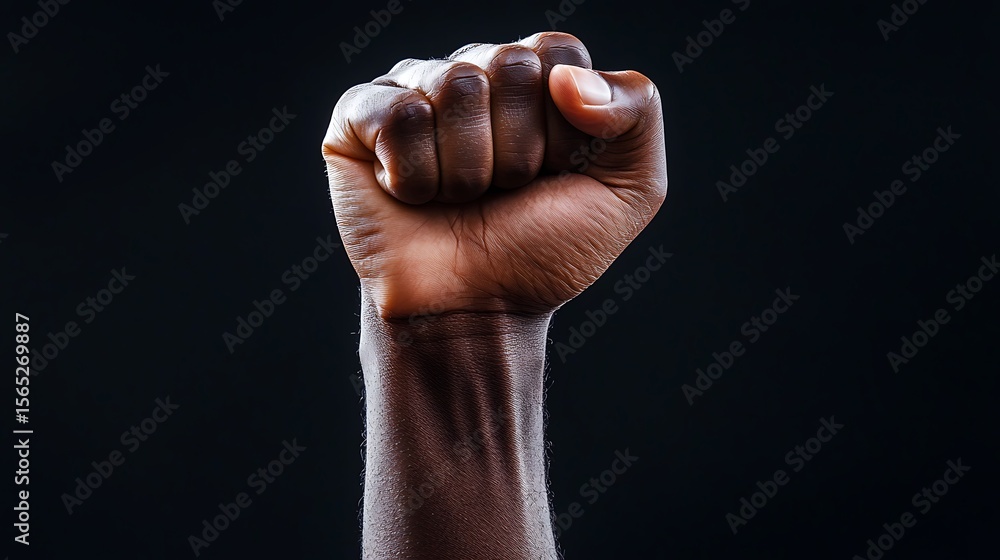 Fototapeta premium Raised fist image
