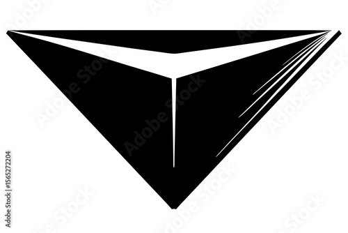 Modern Inverted Triangle Logo – Bold Minimal Vector Design