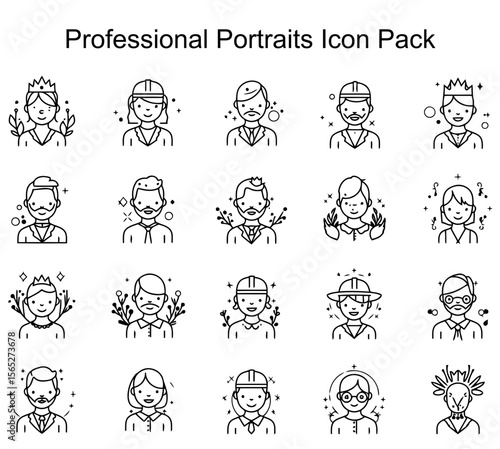 Professional Portraits Icon Pack
