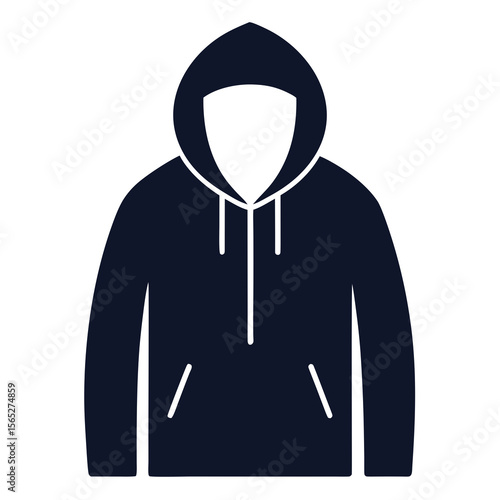 Classic hoodie  vector on white background
