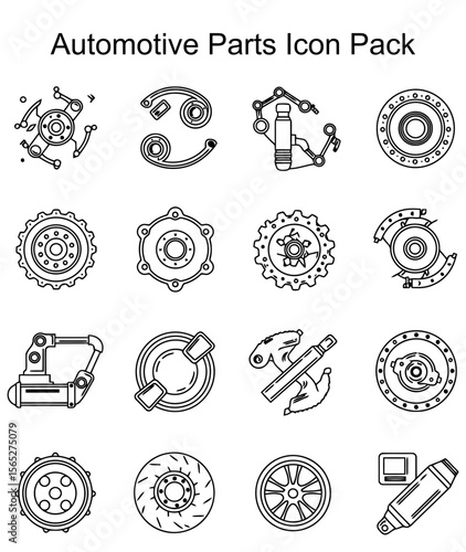 Automotive Parts Icon Pack