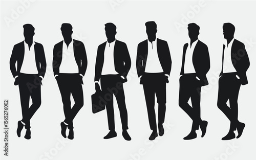Minimalist Portraits of Businessmen in Elegant Suit Styles