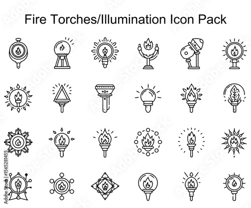 Fire Torches/Illumination Icon Pack