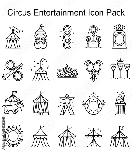 Circus Entertainment Icon Pack
