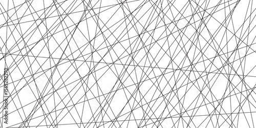 Abstract background with lines Vector abstract futuristic digital landscape with lines. Geometric lines pattern transparent background. Black and white abstract random chaotic liens .