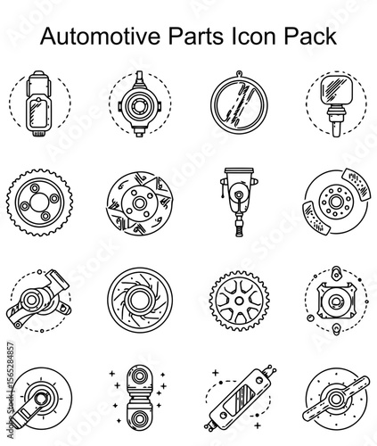Automotive Parts Icon Pack