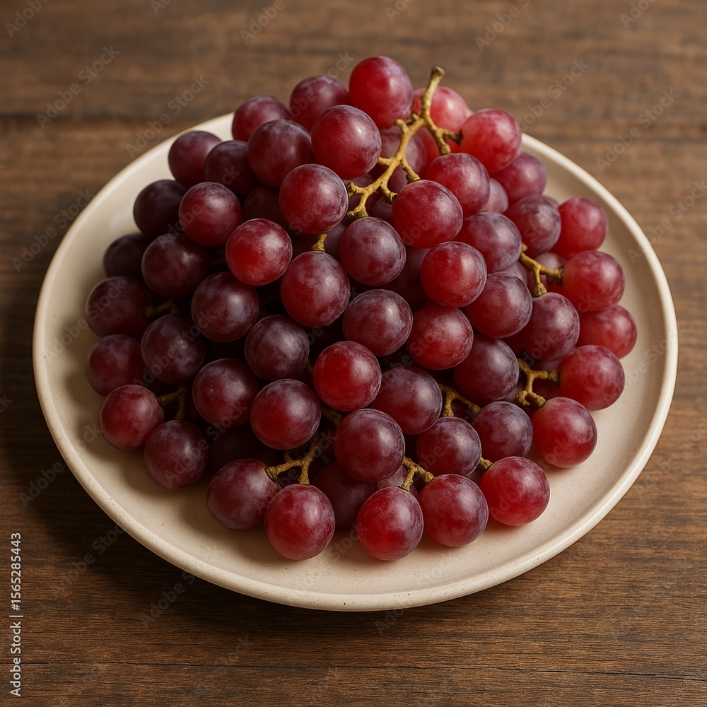 red grapes on a plate red grapes on a plate