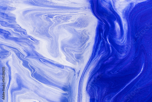 Wallpaper Mural Abstract blue acrylic paint background with swirling patterns Torontodigital.ca