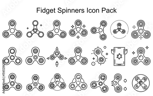 Fidget Spinners Icon Pack