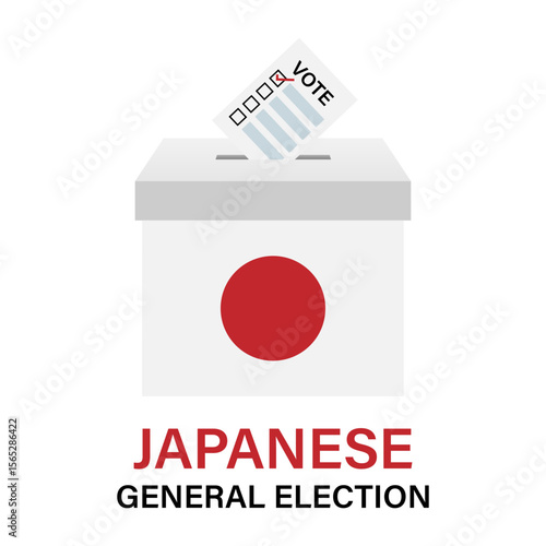 Election in the Japan. Election Concept. Vector Illustration.	
