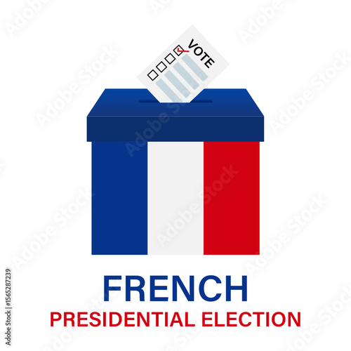 Election in the France. Election Concept. Vector Illustration.	