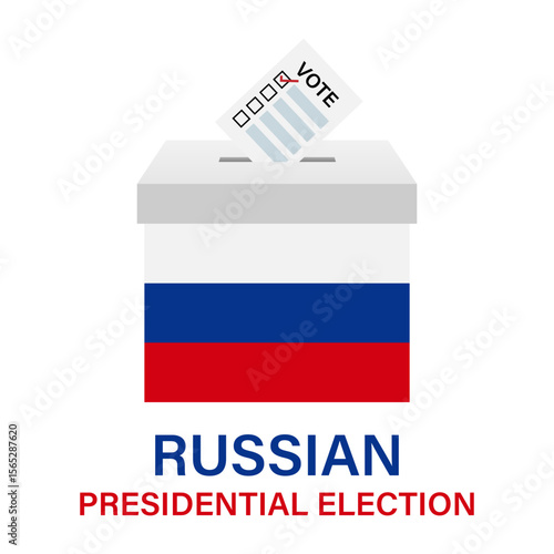 Election in the Russia. Election Concept. Vector Illustration.	