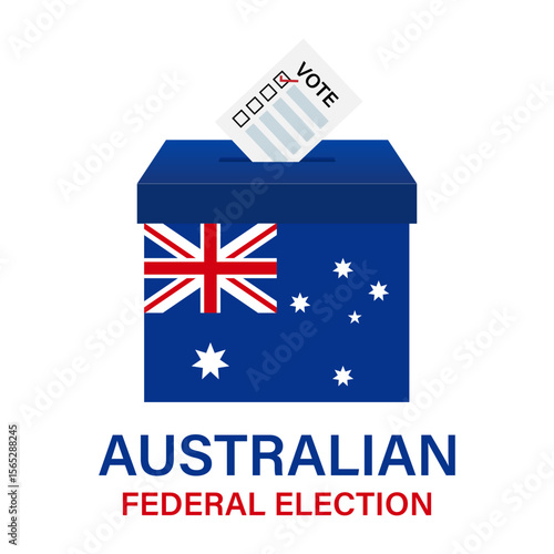 Election in the Australia. Election Concept. Vector Illustration.	