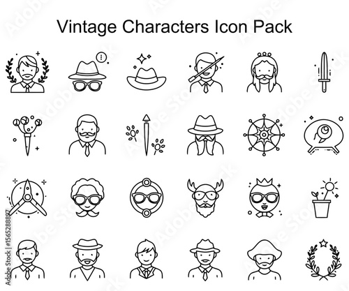Vintage Character Icons