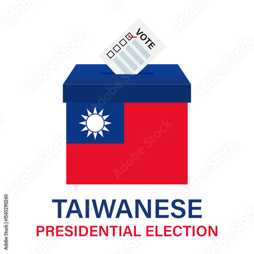 Election in Taiwan. Election Concept. Vector Illustration.	
