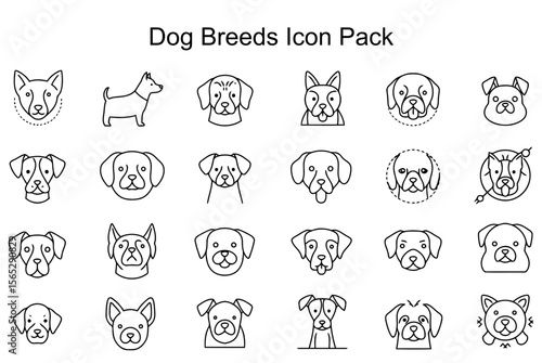 Dog Breeds Icon Pack