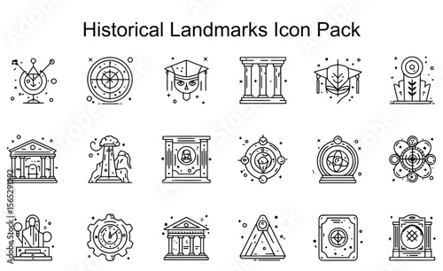 Historical Landmarks Icon Pack