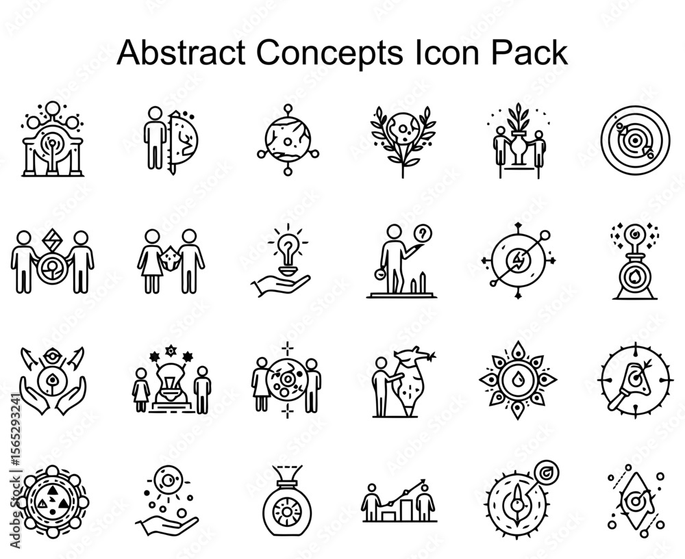 Fototapeta premium Abstract Concepts Icon Pack