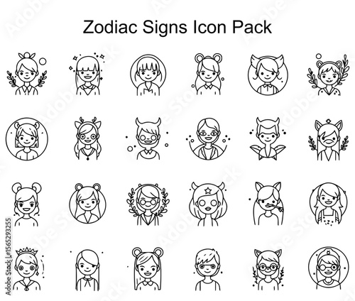 Zodiac Signs Icon Pack