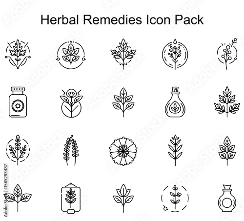 Herbal Remedies Icon Pack