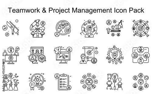 Teamwork & Project Management Icon Pack
