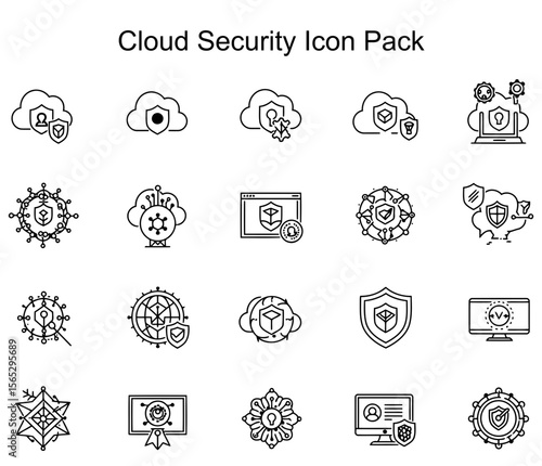 Cloud Security Icon Pack