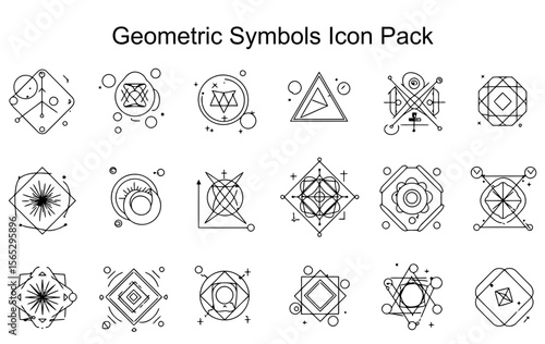 Geometric Symbols Icon Pack