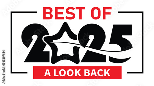 2025 year rewind isolated on black background. Creative design.