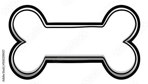 Simple dog bone graphic