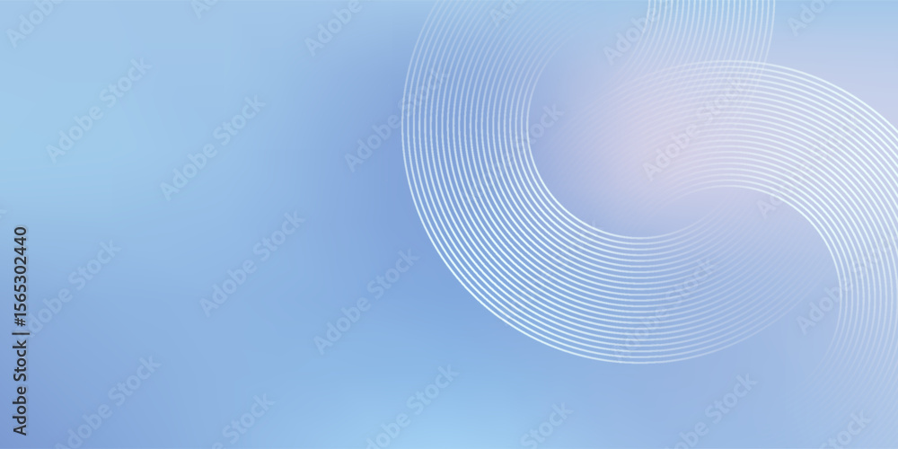 Fototapeta premium Gentle Swirls Light Blue Background. Modern blue geometric background. EPS 10