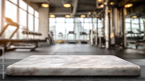 Wallpaper Mural The empty concrete table top with a blurred background of a gym	 Torontodigital.ca
