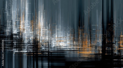 Glitchy abstract background architecture lines distorting reality digital corruption effect dark futuristic