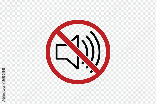 no sound no music signboard. No sound mute speaker . Mute sound icon vector. no sound icon indicates silence or mute mode in a round frame Ideal for websites apps and presentations. eps 10