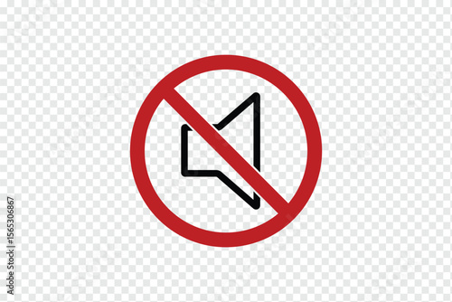 no sound no music signboard. No sound mute speaker . Mute sound icon vector. no sound icon indicates silence or mute mode in a round frame Ideal for websites apps and presentations. eps 10
