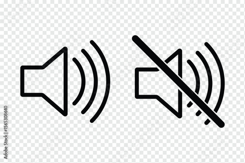 No Sound icon sign mute icon vector illustration. Speaker mute icon. No sound icon. No allowed Sound Sign. no sound or keep silence red circle sign, green allowed round vector icon eps 10