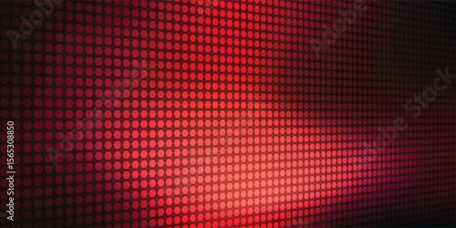 red halftone-style background with glowing light center and dark edges, featuring a circular dot pattern. EPS 10