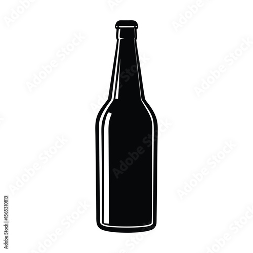 Empty Beer Bottle Vector Graphic Free Download