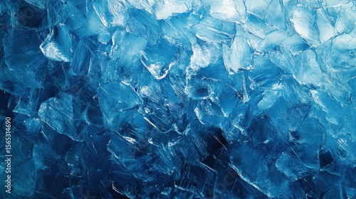 Wallpaper Mural Stunning icy blue texture with fractured ice showcasing a crisp, cool abstract pattern, perfect for backgrounds. Torontodigital.ca