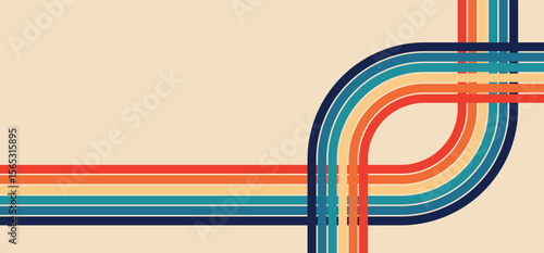 retro colorful stripes background